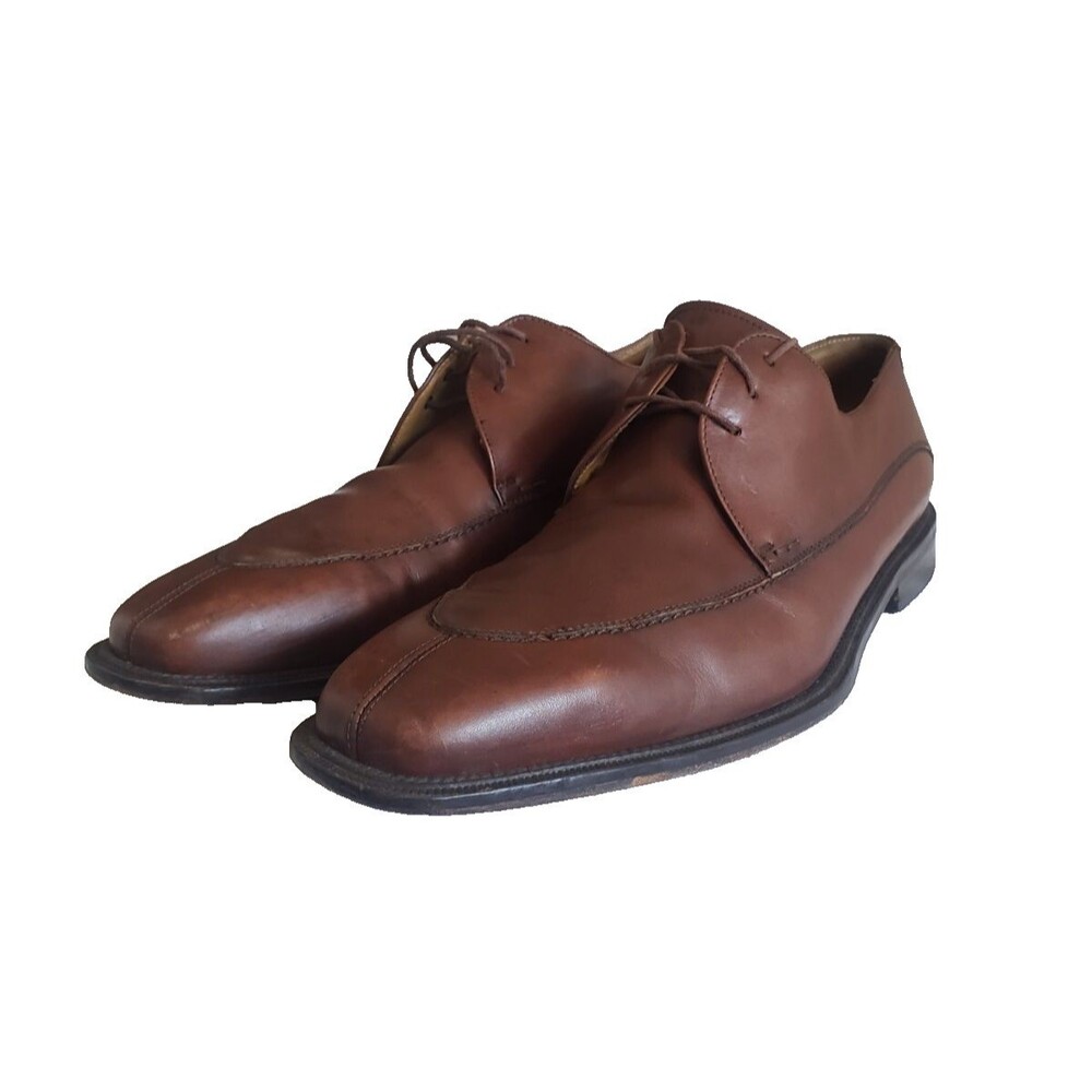 Mezlan Torello Derby Loafers Men's Size 13M Brown Leather Split‎ Toe Dress Shoes